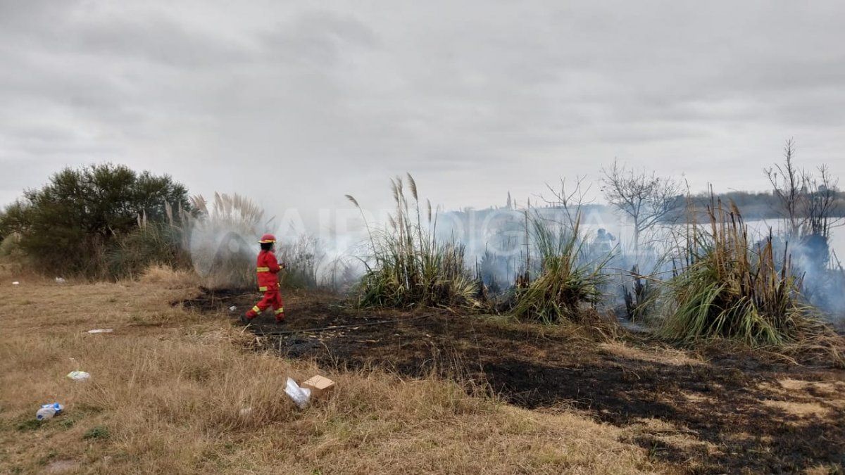 Las llamas estuvieron a pocos metros de la Circunvalación Oeste. 
