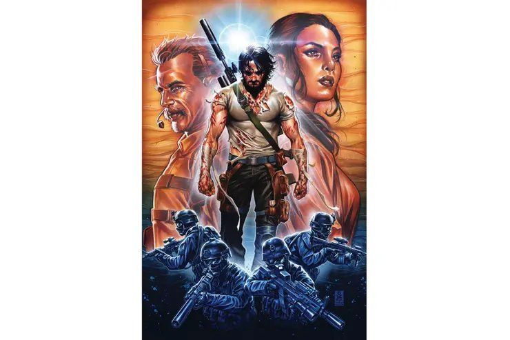 Ilustración de Mark Brooks para una portada de BRZRKR