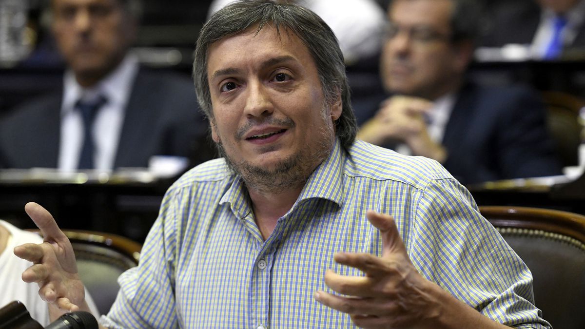 El jefe del bloque de Diputados del Frente de Todos, Máximo Kirchner.