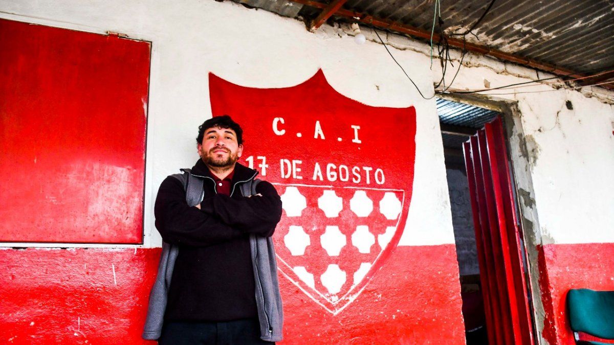 Pablo Moreira, presidente del club 17 de Agosto de Rosario.