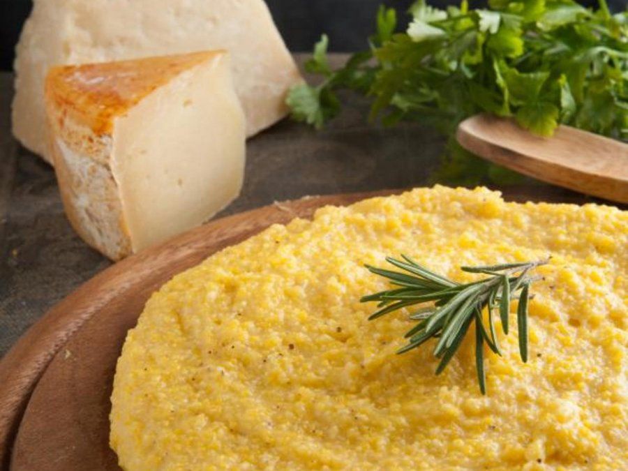 Polenta con queso.