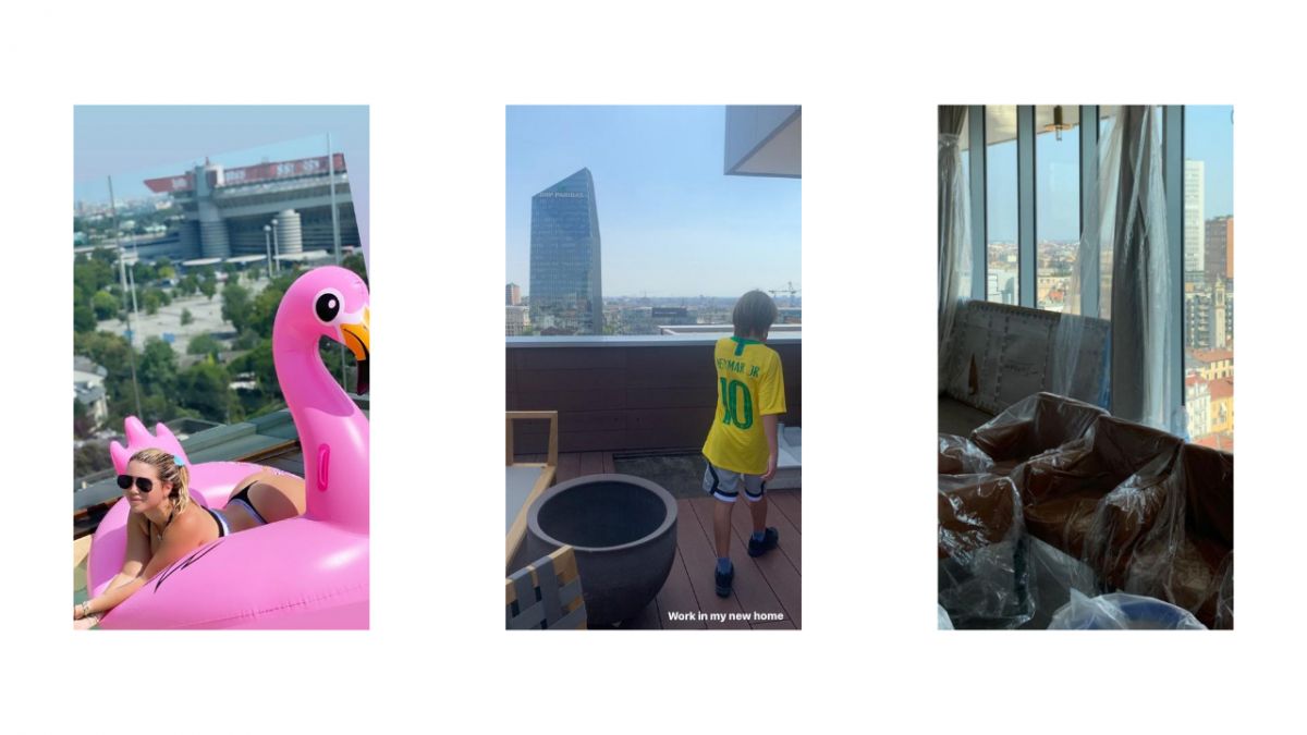 Mansión de Wanda Nara que mostró en Historias de Instagram