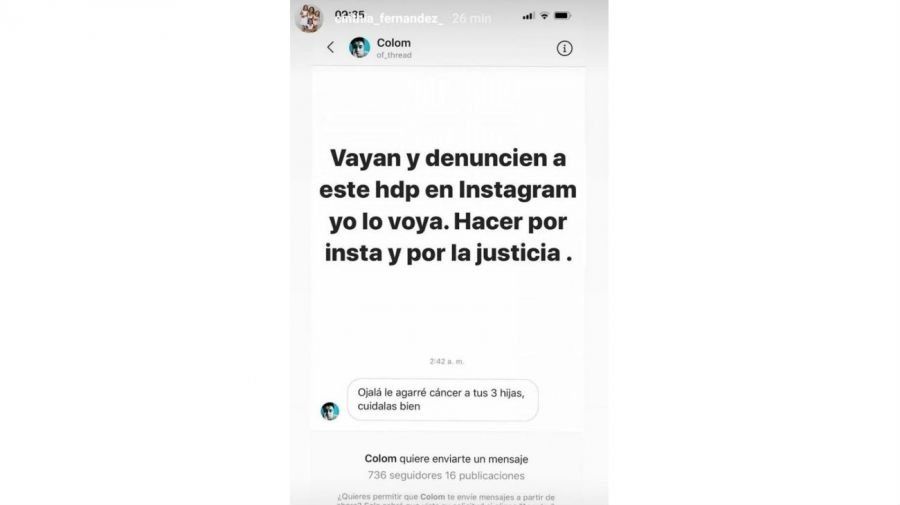 Captura de instagram