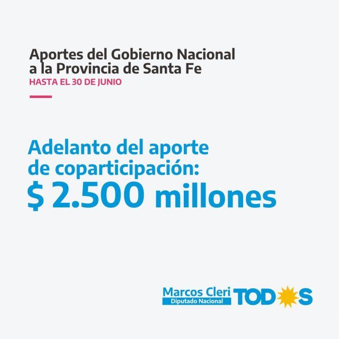 Aportes del gobierno nacional