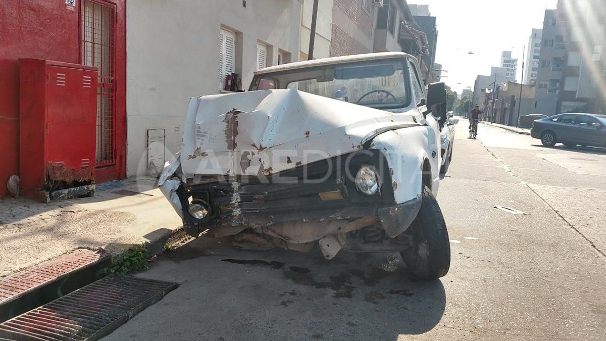 Así quedó la camioneta que protagonizó el siniestro.