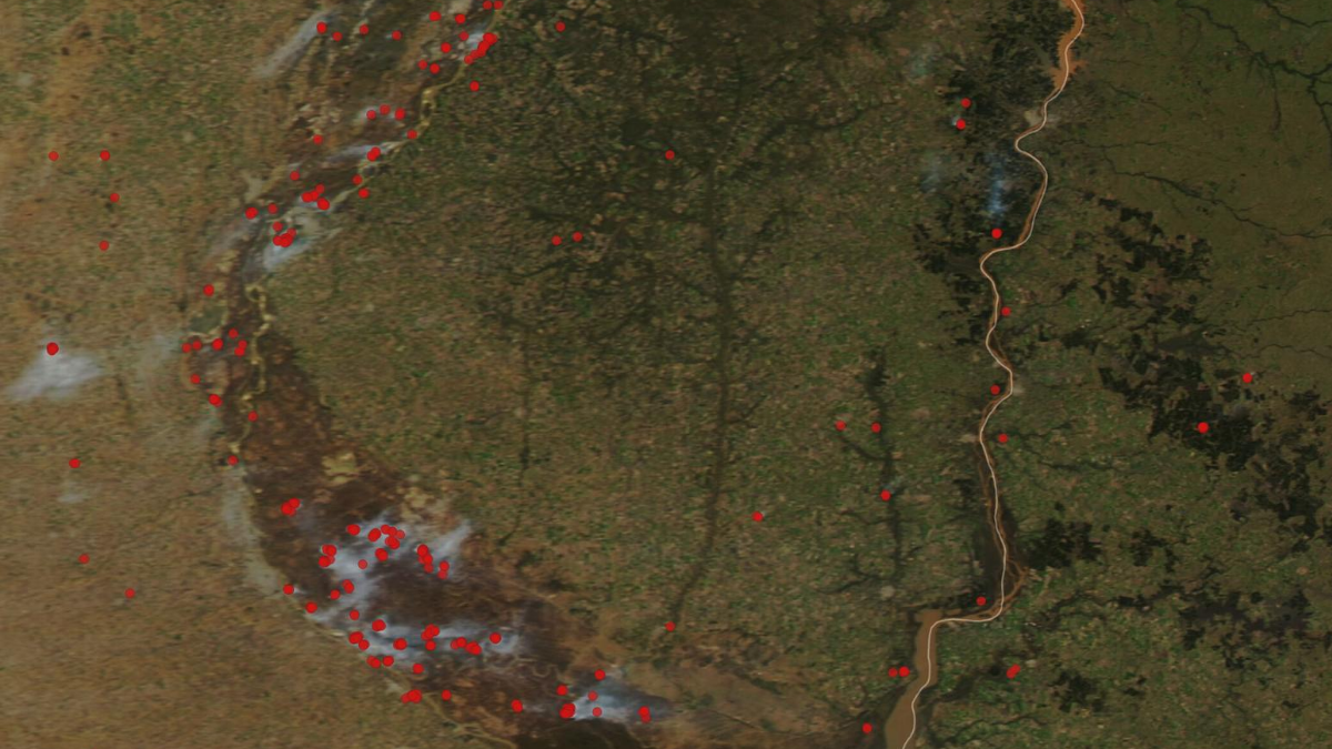 Los constantes focos de incendio durante 2020