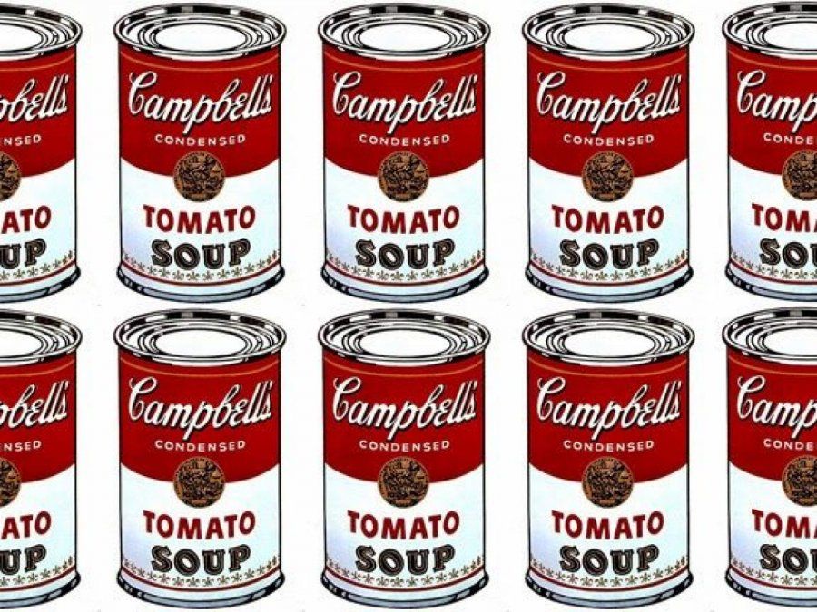 Campbell soup, Andy Warhol.