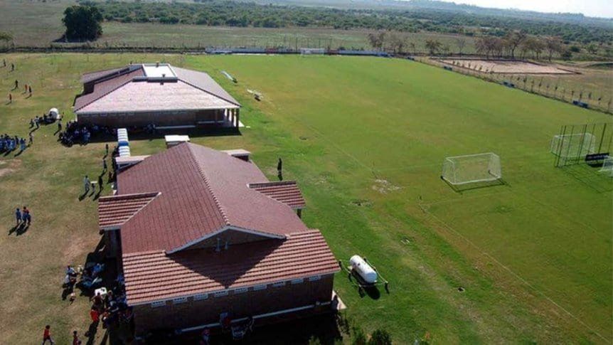 El predio Ciudad Fútbol, desde el aire.
