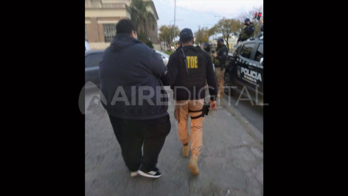 El momento de la detención de