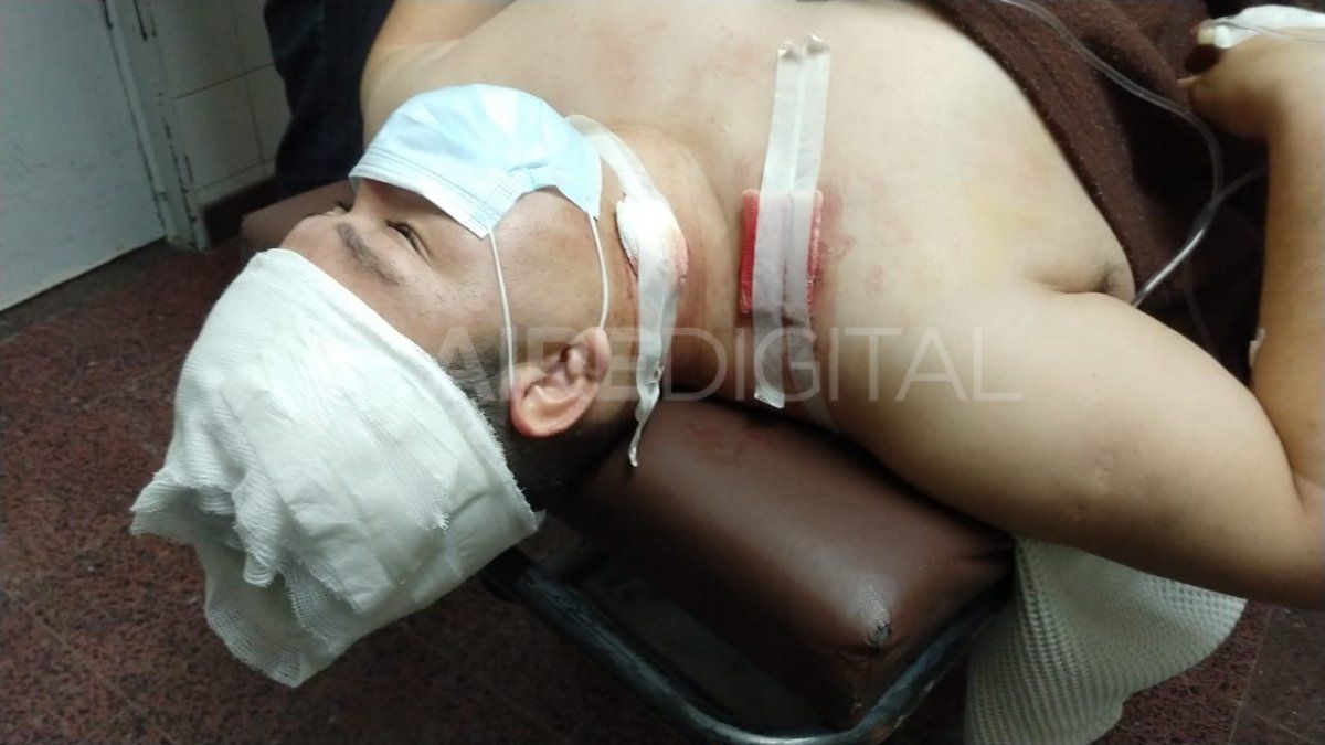 Sergio Vázquez - remisero herido de tres disparos