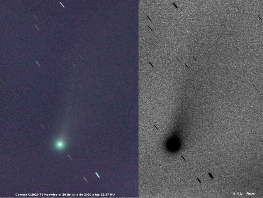 El Neowise desde Rosario, por Aldo Kleiman.