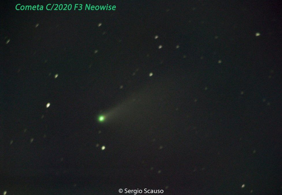 El cometa Neowise, por Sergio Scauso.