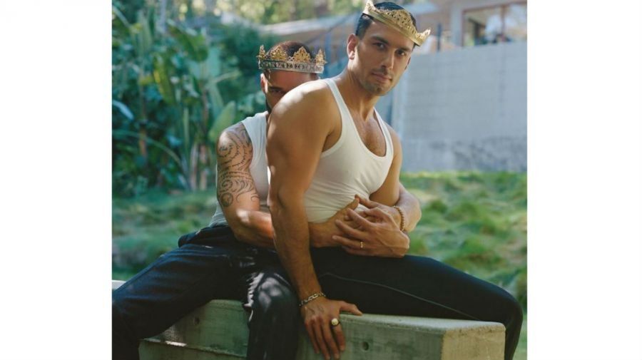 Ricky Martin junto a su esposo