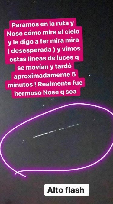 LA MODELO COMPARTIÓ LA EXPERIENCIA EN INSTAGRAM