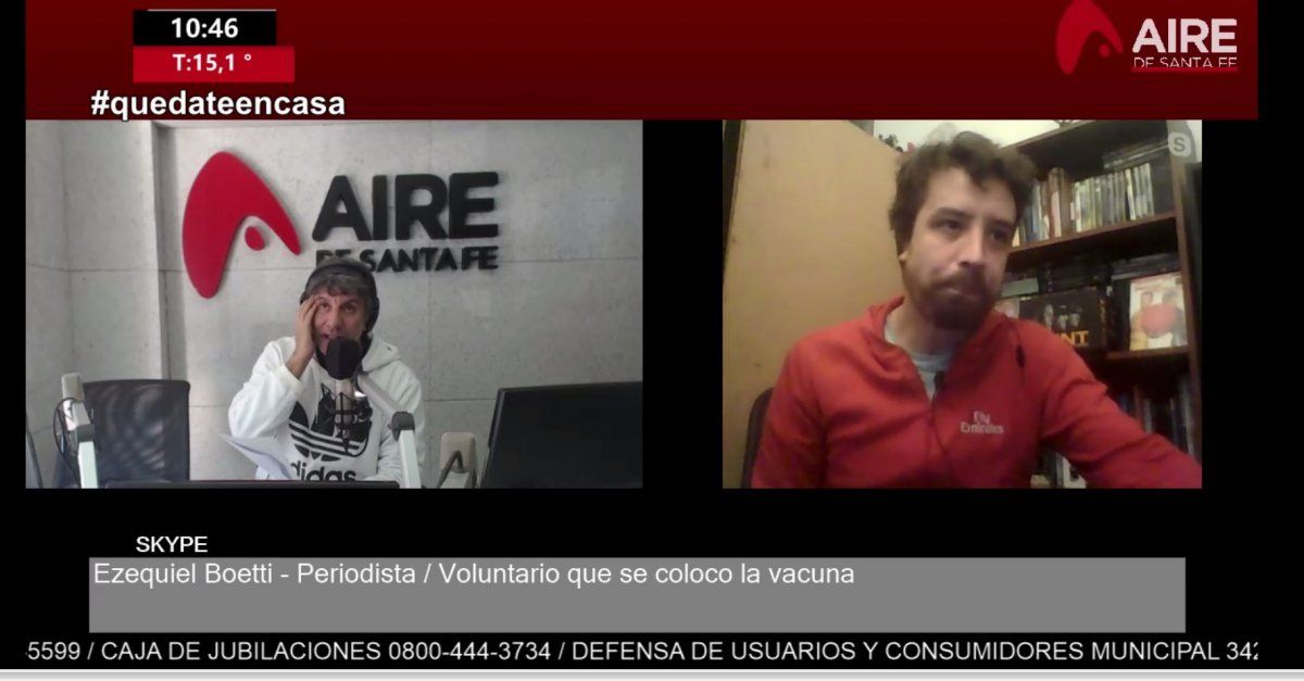 Ezequiel Boetti, en una entrevista exclusiva con Luis Mino, en la previa de la prueba que se hará el viernes en el hospital Militar