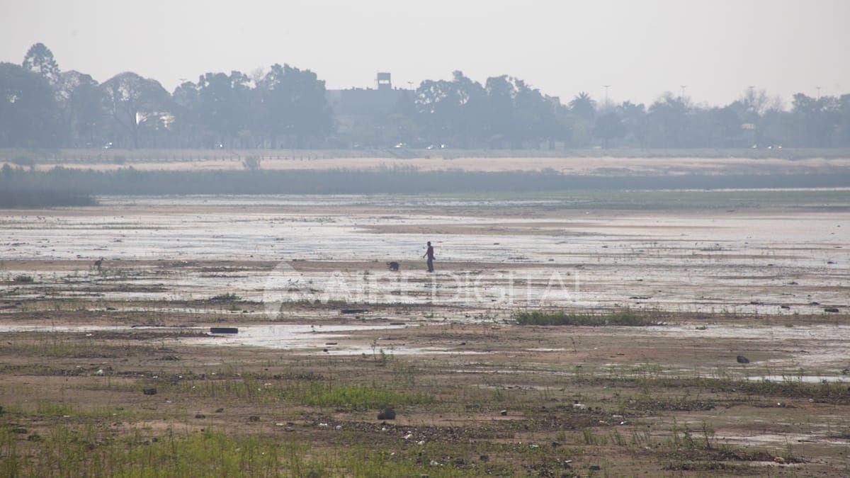 Desde finales de marzo que el río no supera los dos metros en la ciudad de Santa Fe.