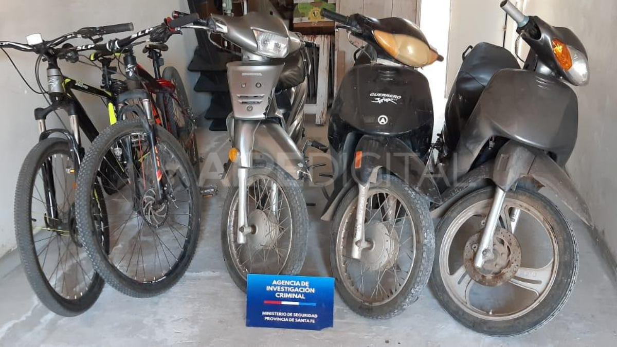 Las motos incautadas en los operativos