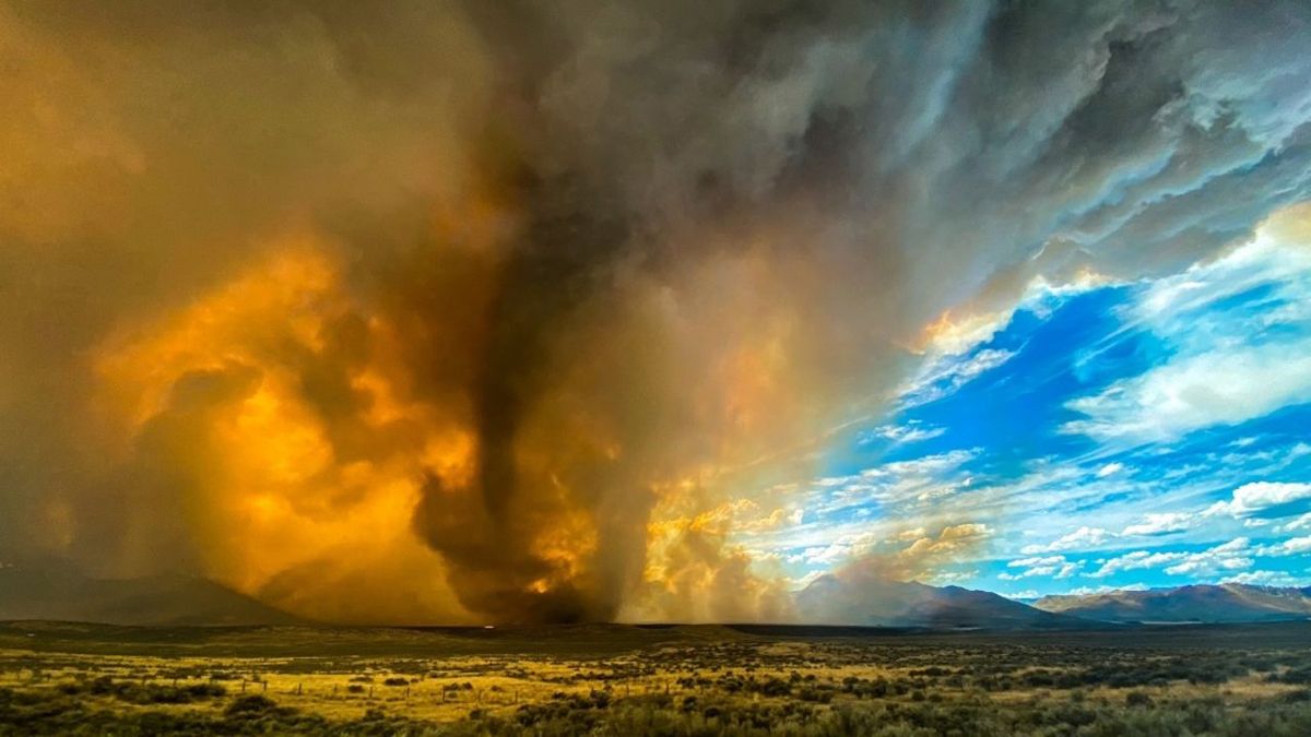 El pasado sábado 15 de agosto, una serie de tornados de fuego, hechos de llamas y humo, azotaron el condado de Lassen, California.