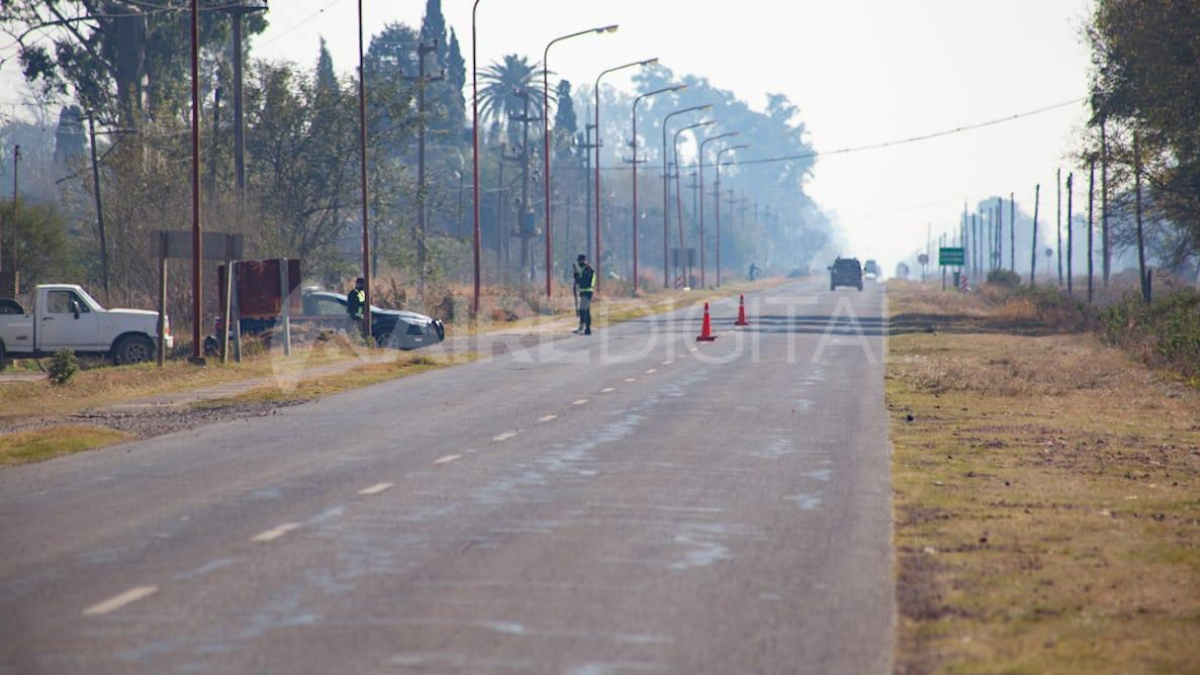 El personal policial, apostado para los controles vehiculares