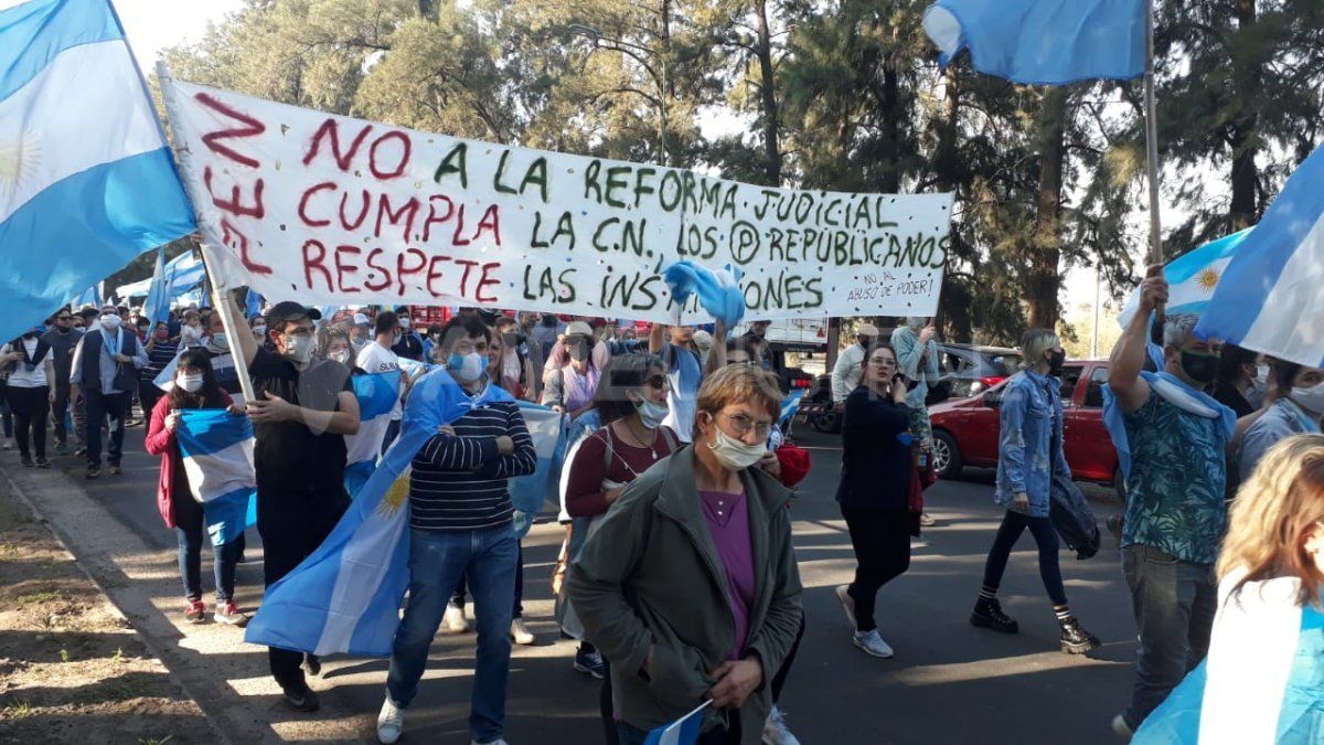 En la manifestación del 17 de agosto, los convocados expresaron su rechazo a la reforma judicial.