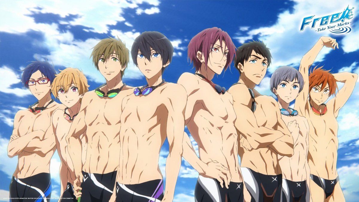 Free! es una serie de anime dirigida por Hiroko Utsumi y producida por Kyoto Animation con la colaboración de Animation Do. Se basa en la novela ligera High Speed! de Kōji Ōji, la cual recibió una mención honorífica en la segunda entrega de los Premios Kyoto Animation de 2011 y fue publicada en julio de 2013