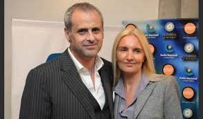 Silvia D'Auro junto a Jorge Rial