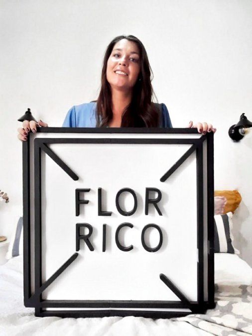 Flor Rico es una diseñadora de indumentaria santafesina de 31 años, que lleva adelante su emprendimiento desde 2013.