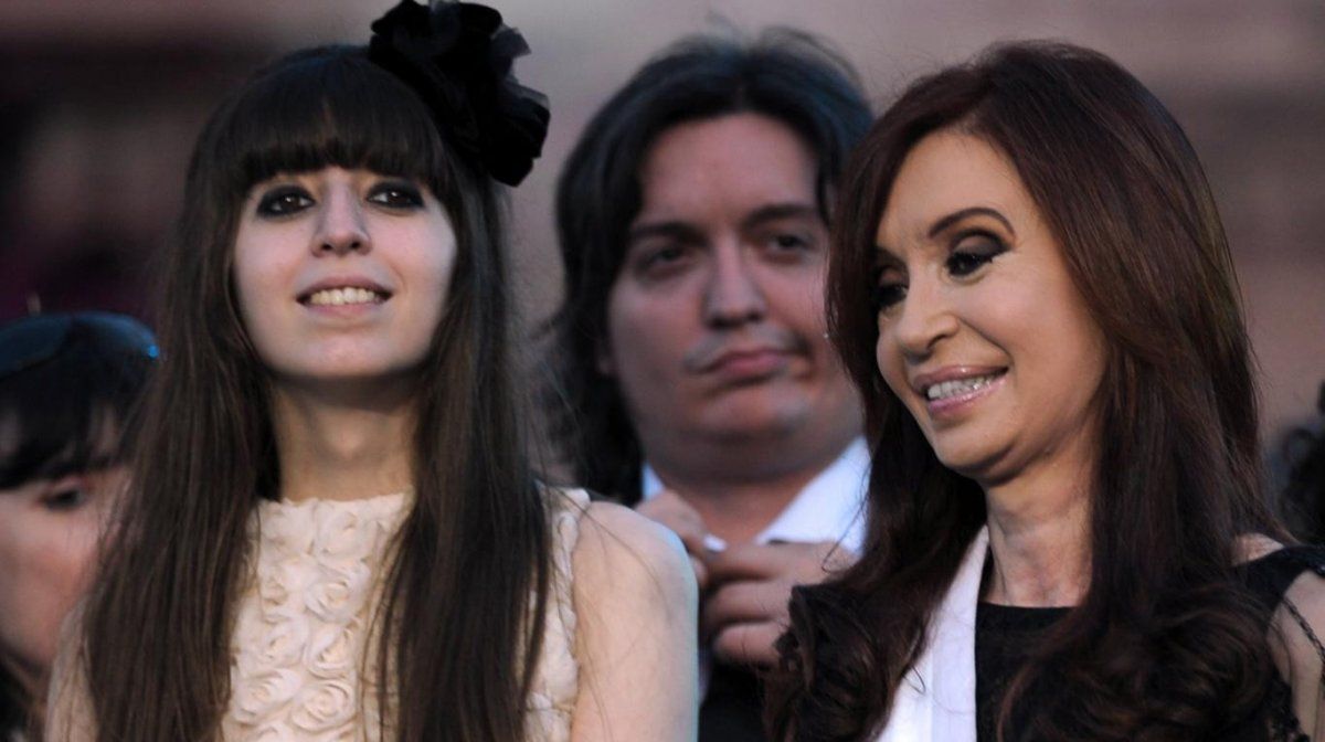 Máximo, Cristina y Florencia Kirchner 