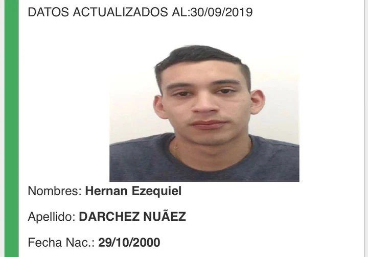 Hernán Ezequiel Darchez Nuñez.