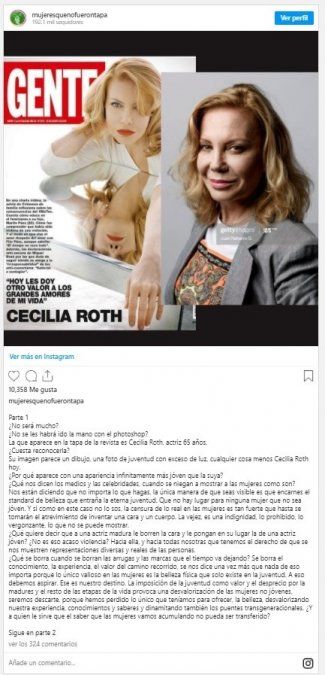 Interesante posteo de Mujeres que no Fueron Tapa