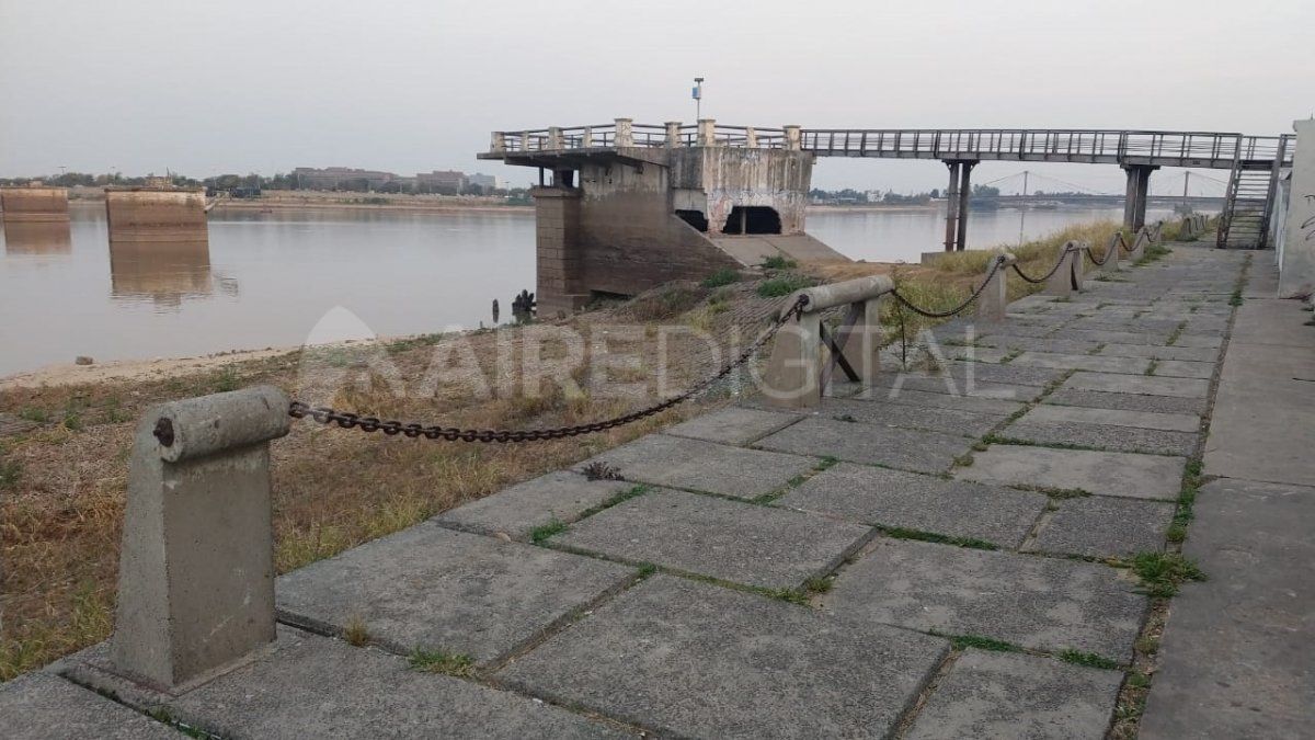 Así se ve actualmente el sector bajo de la costanera en la zona donde está ubicado el faro. 