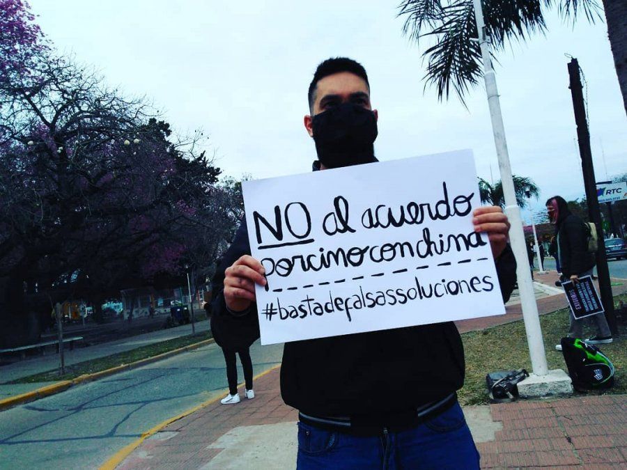 Manifestación en Reconquista. Crédito: Eliana Ibarra - Partido Obrero