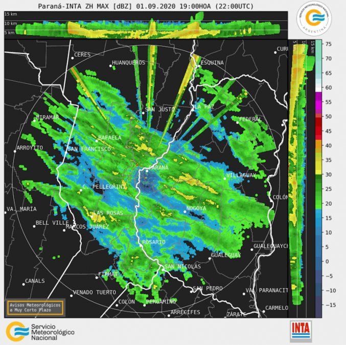 En la imagen satelital nos muestra abundante nubosidad en nuestra región