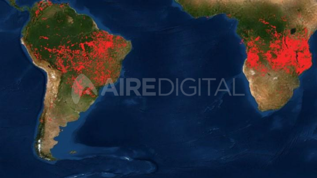El dantesco mapa del fuego visto desde el espacio