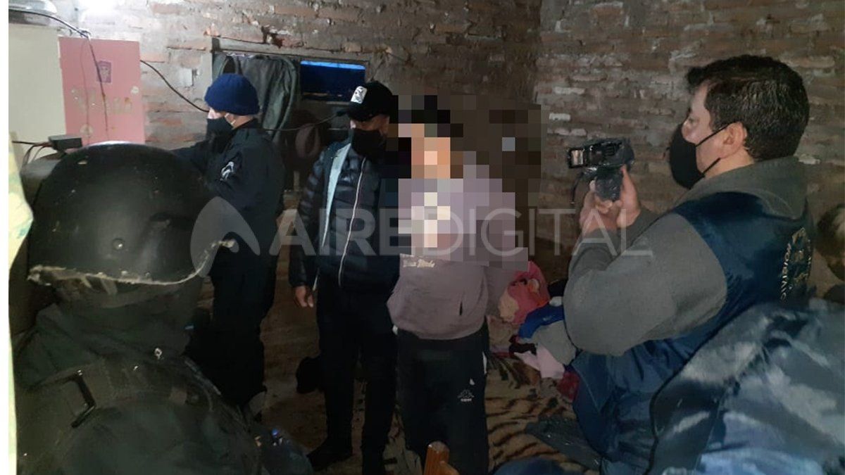 La persona detenida en los allanamientos