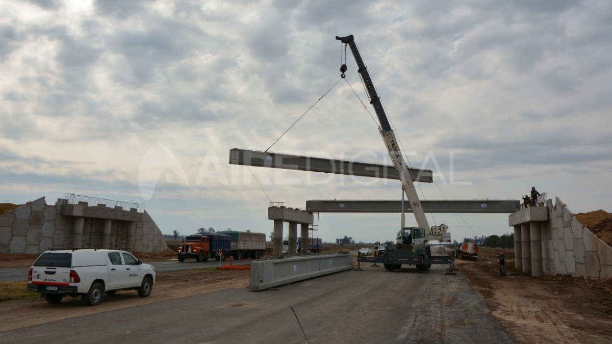 Otro punto importante de trabajos avanza sobre el tramo entre Susana y el Retorno 2, al sur de la localidad