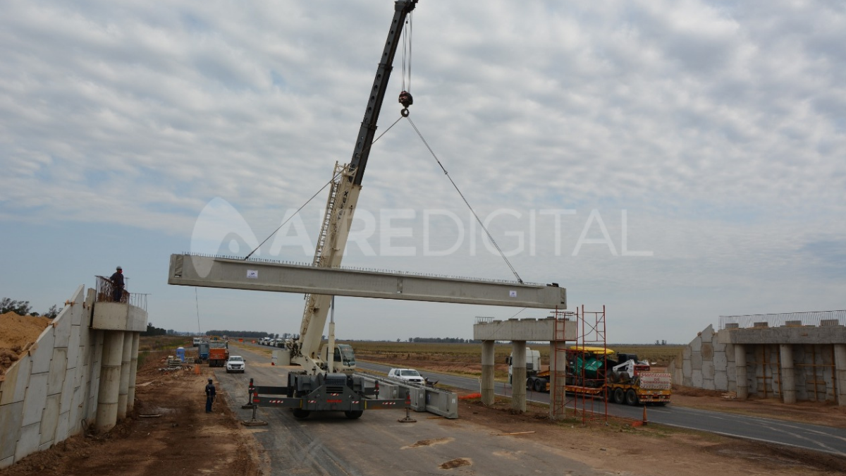 Por estos días las principales tareas se concentran entre la Ruta 19 y el inicio de la Variante Oeste de Rafaela