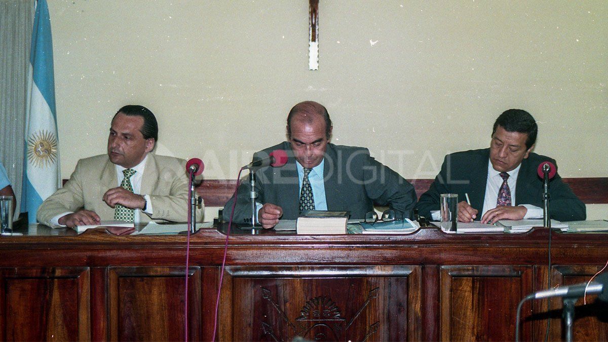 Los jueces que estuvieron a cargo del caso María Soledad. 