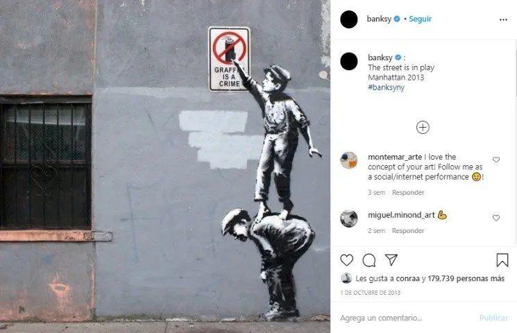 Las obras de Banksy son emblemáticas y reconocidas en todo el mundo.