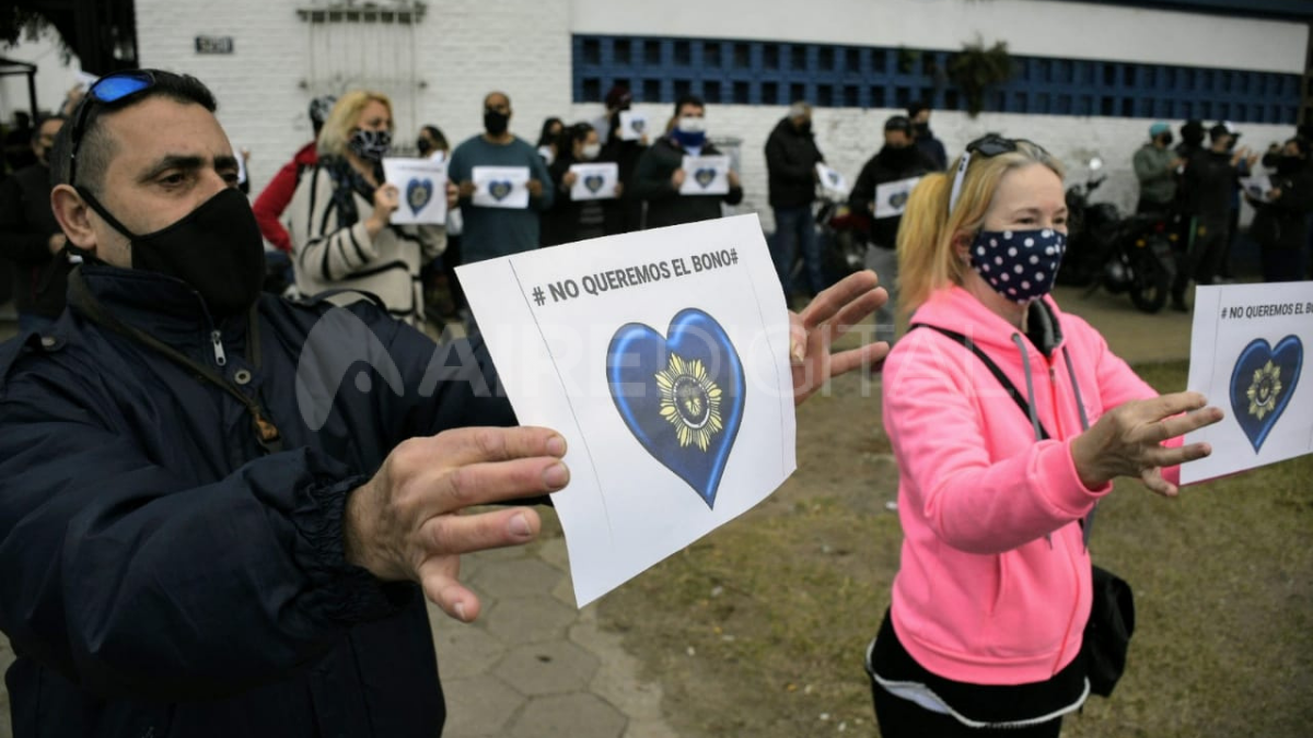 La marcha coincide con los momentos de tensión en el seno de la policía de provincia de Buenos Aires
