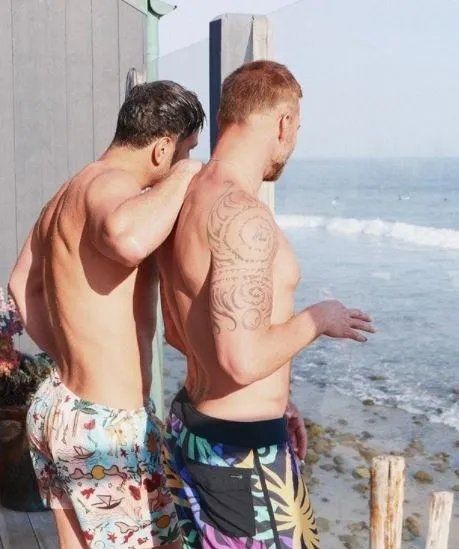 La postal de Yosef junto a Ricky Martin