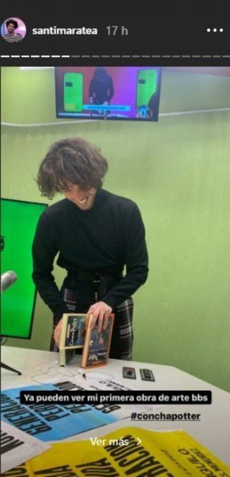 Santi Maratea presentó su primera obra de arte en las redes. Foto: Captura