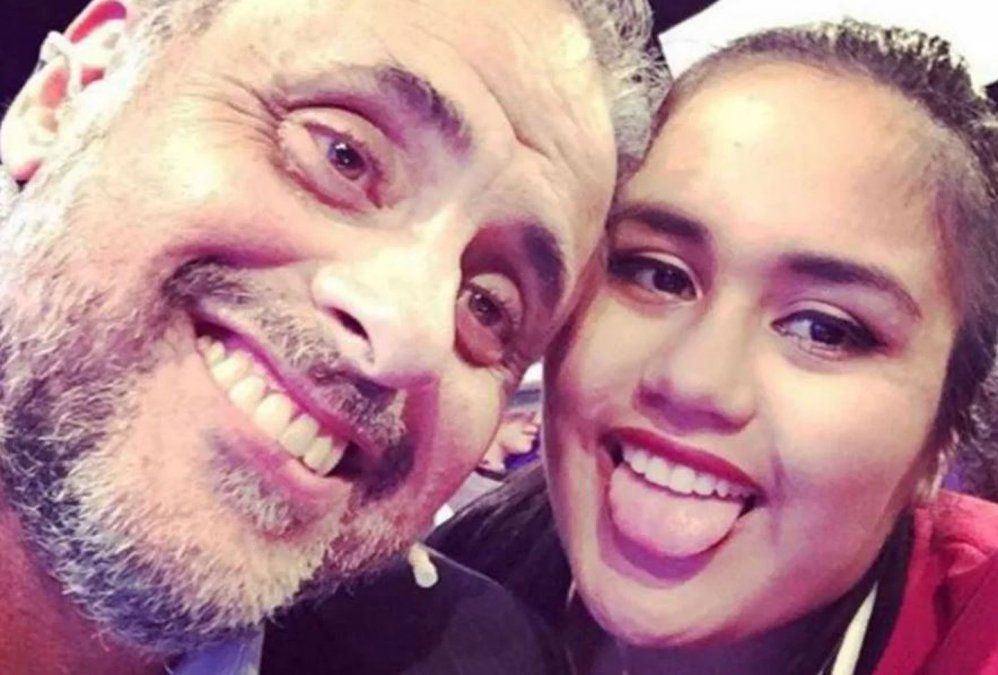 Jorge Rial con la "Chini", como apodó a su hija Rocío.