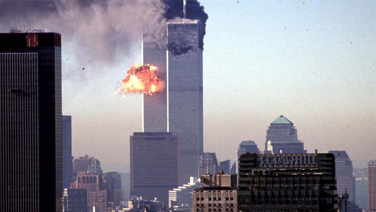 Fotografia de archivo del ataque perpetrado el 11 de septiembre de 2001 a las torres Gemelas de Nueva York.