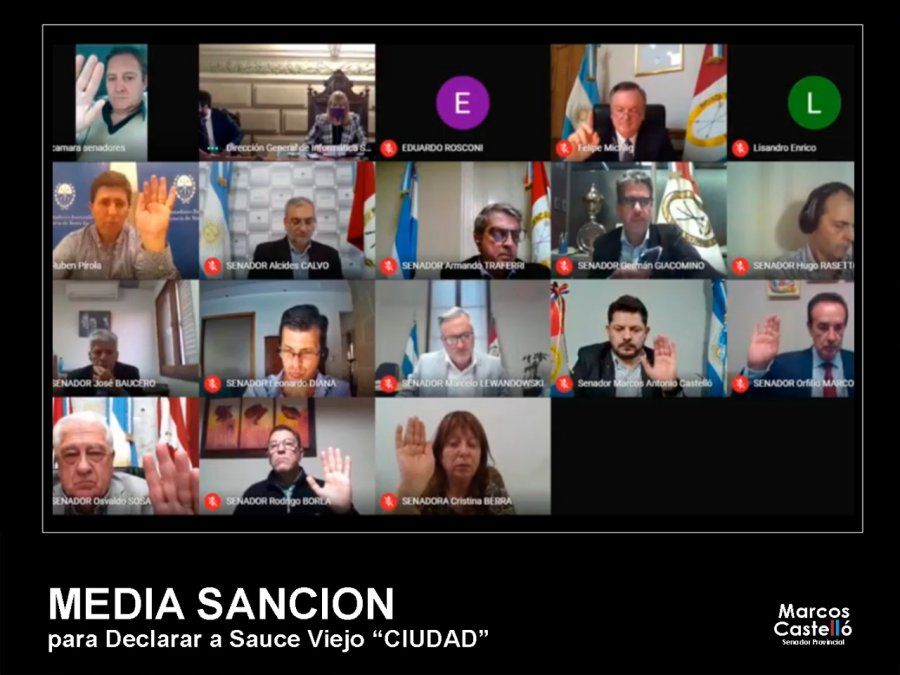 El Senado dio media sanción al proyecto que propone que Sauce Viejo sea ciudad.