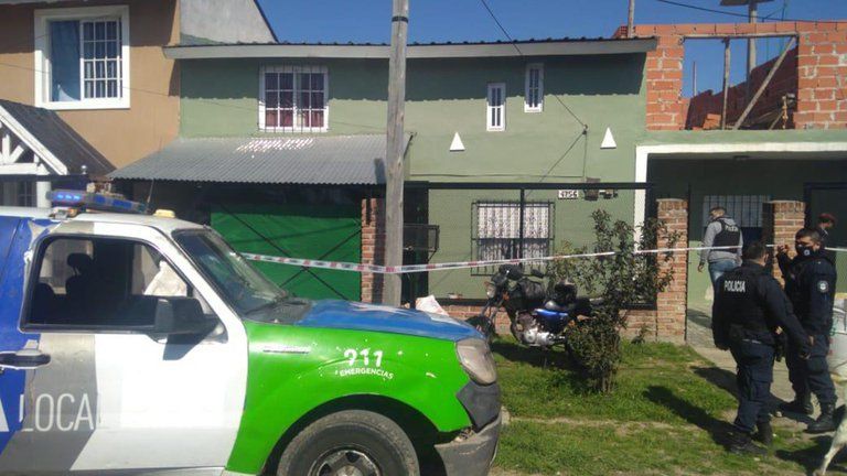 La casa donde ocurrió el crimen, en el partido bonaerense de Berazategui. Foto: Infobae