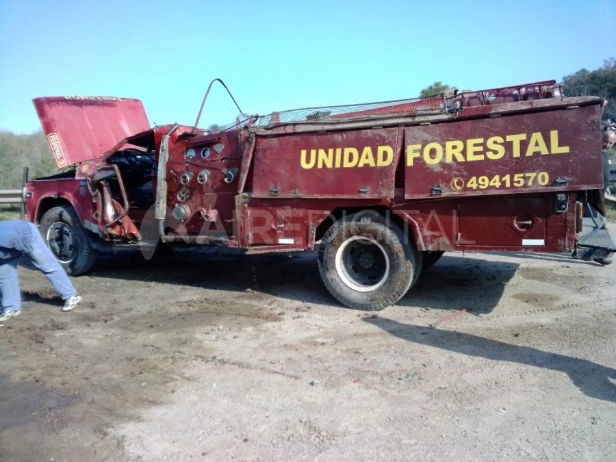 Así quedó la autobomba