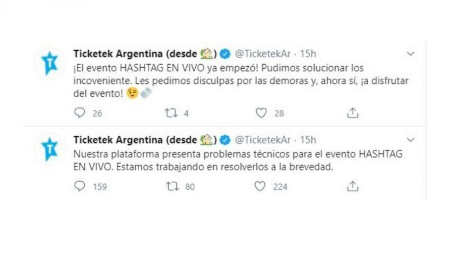 El show de Hashtag en vivo tenía problemas para comenzar y los fans estaban furiosos 