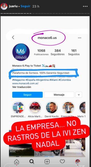 La influencer Juariu expuso a Ivana Nadal