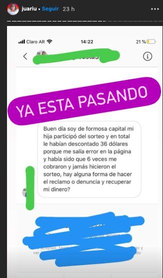 La influencer Juariu expuso a Ivana Nadal